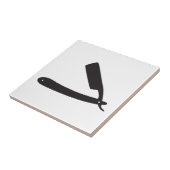 barberwinkel razor tegeltje (Zijkant)