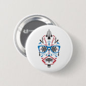 barberwinkel ronde button 5,7 cm (Voorkant /achterkant)