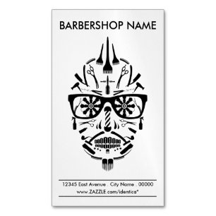 barberwinkel visitekaartje magneet
