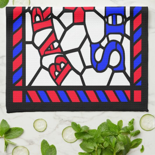 barberwinkelbord theedoek (Gevouwen)