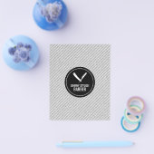 Barberwinkelcirkel en streep zwart flyer (Enkel)