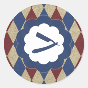 barberwinkeldiamant ronde sticker