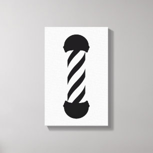 barberwinkelpaal canvas afdruk