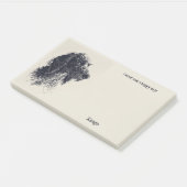 Barbet Abstract Art Dog Naam Post-it® Notes (Schuin)