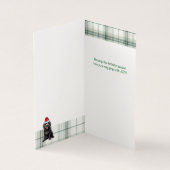 Barbet Christmas Chien Vert Vacances Plaid (Inside)