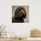 Barbet - Dog Portrait Poster (Keuken)