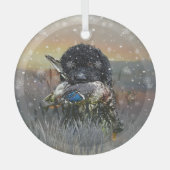 Barbet, Franse waterhond Glas Ornament (Voorkant)