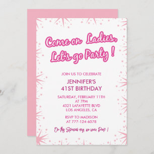 Barbi 41e anniversaire invitations Sparkle Girl