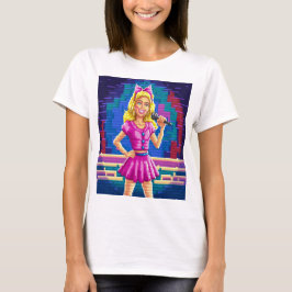 barbie girl  pixels t-shirt