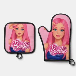 Barbie Ovenwant & Pannenlap Set
