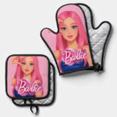Barbie Ovenwant & Pannenlap Set (Voorkant / Achterkant)
