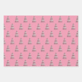 Barbie Roze Kerst Verpakking papier 3 vellen (Voorkant 3)