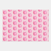 Barbie Roze Kerst Verpakking papier 3 vellen (Voorkant)