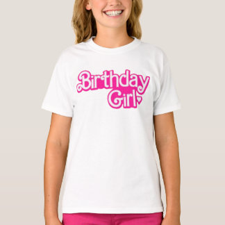 Barbie Stijl Verjaardagsmeisje T-shirt