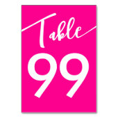 Barbiecore Heet Roze Wit Kalligrafie Bruiloft Kaart (Achterkant)