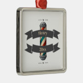 Barbier à coiffure modifiable ornement métallique (Droite)