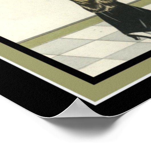 Barbier Art déco Imprimer 11 x 16 (Coin)