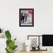 Barbier Art Déco "Partir pour le Casino" 16 x 20 (Bureau à domicile)