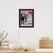 Barbier Art Déco "Partir pour le Casino" 16 x 20 (Cuisine)