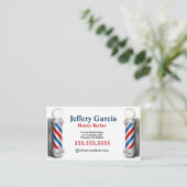 Barbier et Carte de visite de mât (Debout devant)