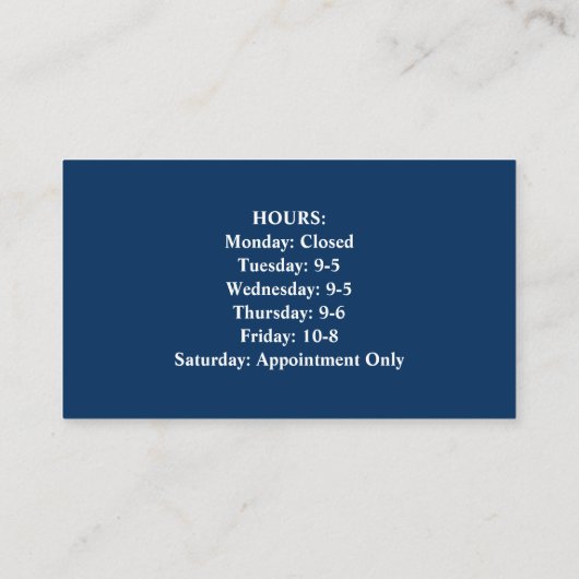 Barbier et Carte de visite de mât (Dos)