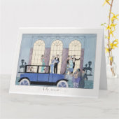 Barbier Mode Kaart (Gele Bloem)