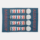 Barbier moderne Poles Bar Serviette Personnaliser (Horizontal)