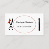 Barbier ou Carte de visite de coiffeur (Devant)