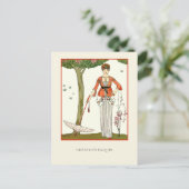 Barbier Paquin Franse Mode Briefkaart (Staand voorkant)