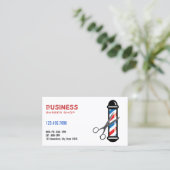 Barbier professionnel/Barbershop Cartes de visite (Debout devant)