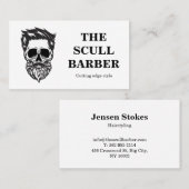 barbier professionnel cartes de visite (Devant / Derrière)