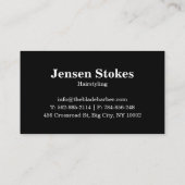 barbier professionnel cartes de visite (Dos)