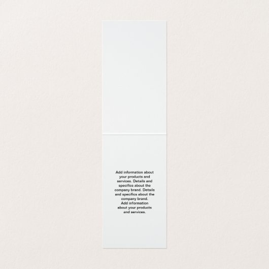 Barbiersstoel Visitekaartjes (Binnenkant ongevouwen)