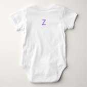 Barboteuse bébé "Z" Confetti Lettres (Dos)