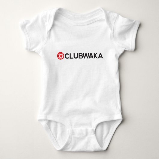 Barboteuse de bébé - CLUBWAKA Wordmark (Devant)
