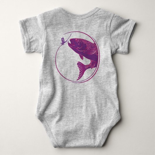 Barboteuse de bébé de pêche de mouche (Dos)