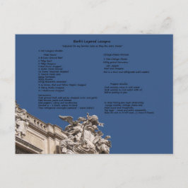 Barb's gelaagde Lasagna Briefkaart