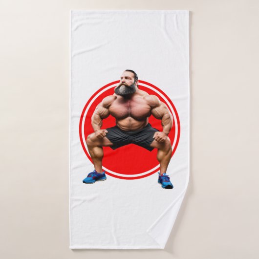 Barbu Musclé (Serviette de bain)