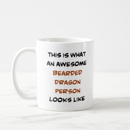 barbu personne de dragon, énorme Mug (Gauche)