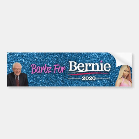 Barbz Pour Bernie Bumper Sticker (Devant)