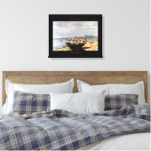 Barca en la playa canvas afdruk (Insitu (Slaapkamer))