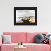 Barca en la playa canvas afdruk (Insitu (Woonkamer))