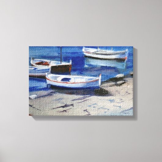 Barcas/Small boats Canvas Afdruk (Voorkant)