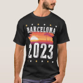 Barcelona 2023 Vacation Travel Team T-shirt (Voorkant)