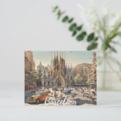 Barcelona (2) briefkaart (Staand voorkant)