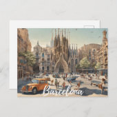 Barcelona (2) briefkaart (Voorkant / Achterkant)