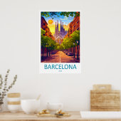Barcelona 2 poster (Keuken)