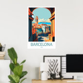 Barcelona 4 poster (Thuiskantoor)