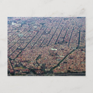 Barcelona Aerial Briefkaart