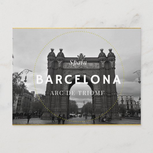 Barcelona, Arc de Triomf Briefkaart (Voorkant)